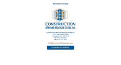 Desktop Screenshot of constructionbelanger.com